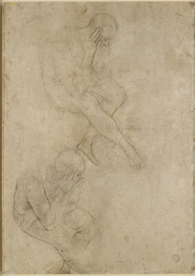 Verso: Two Studies of an Elderly Man by Raffaello Sanzio Raphael